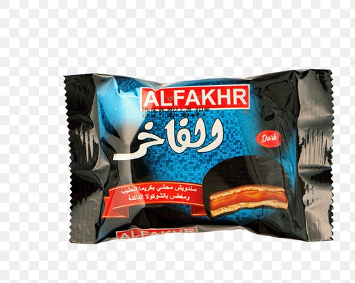 Alfakhr Sandwich- Milk Cream Filling Dipped in 88 Chocolate - 30 g * 12