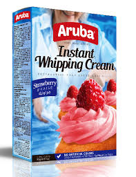 Aruba Instant whipping cream Fraise  80gx24