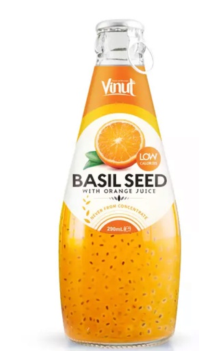Basil seed with Orange flavor 290 ML * 24