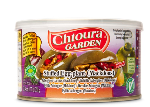 Chtoura Garden, Stuffed Eggplant in Oil, Makdous, Jars, Lebanon, 12x310g