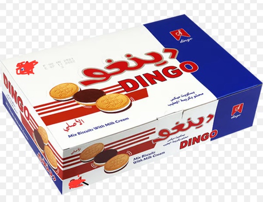 Dingo Mix Biscuits with Milk Cream - 25 g * 12 * 12