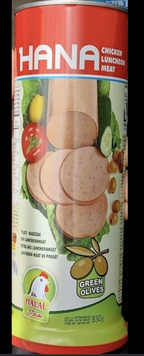 Hana chicken Oliven 830 g x 12