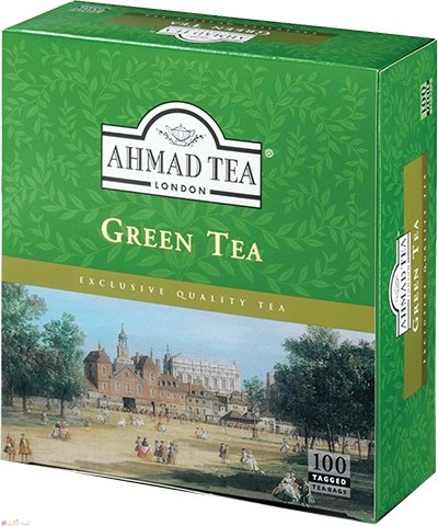 [te 016] Ahmad Tea Green Tea 100 Bagsx12