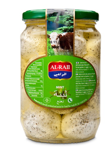 [jb 008] Al Raii, Labneh, Mint, Jars, Cheese,, 12x425g