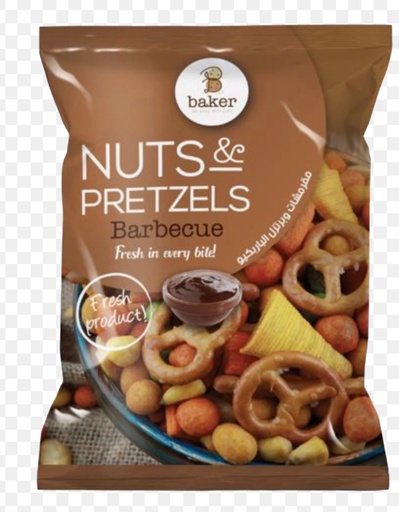 [PM-01250] Baker NUTS & PRETZELS- Sweet & Chilli 270g*12 Bags