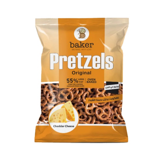 [PM-01252] Baker PRETZEL- Cheese 45g*15 Bags