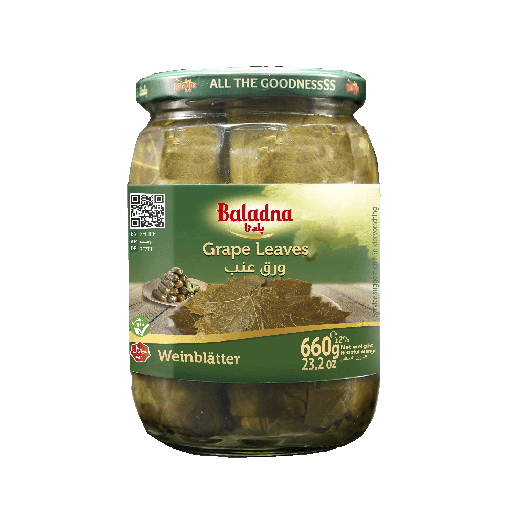 [wa 004] Baladna Grape Leaves - Oriental 660 g * 12 Pcs