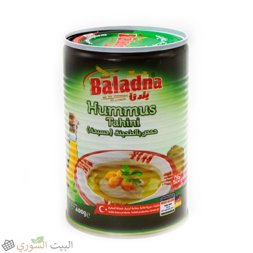 [ht 007] Baladna Hummus Tahina  400gx24