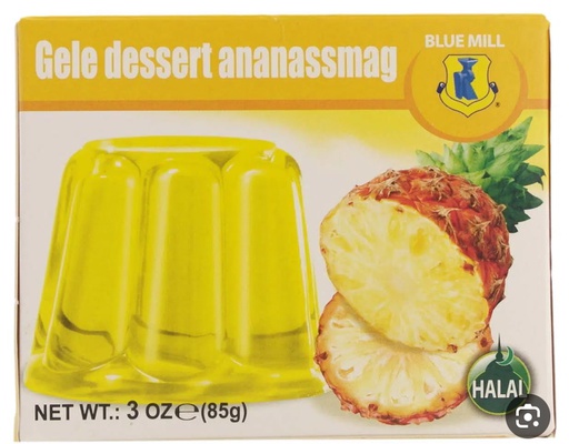 [PM-01324] Blue Mill Gelatin Pineapple (48 x 85 gr.)