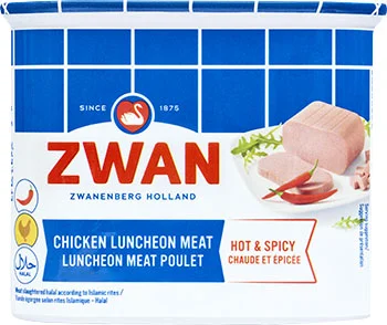 [mz 008] Zwan Chicken luncheon meat Hot& Spicy 200g x12
