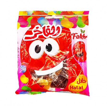 [sn 009] ALfakhr jelly sour Cola bottle halal 80 gx30Orange